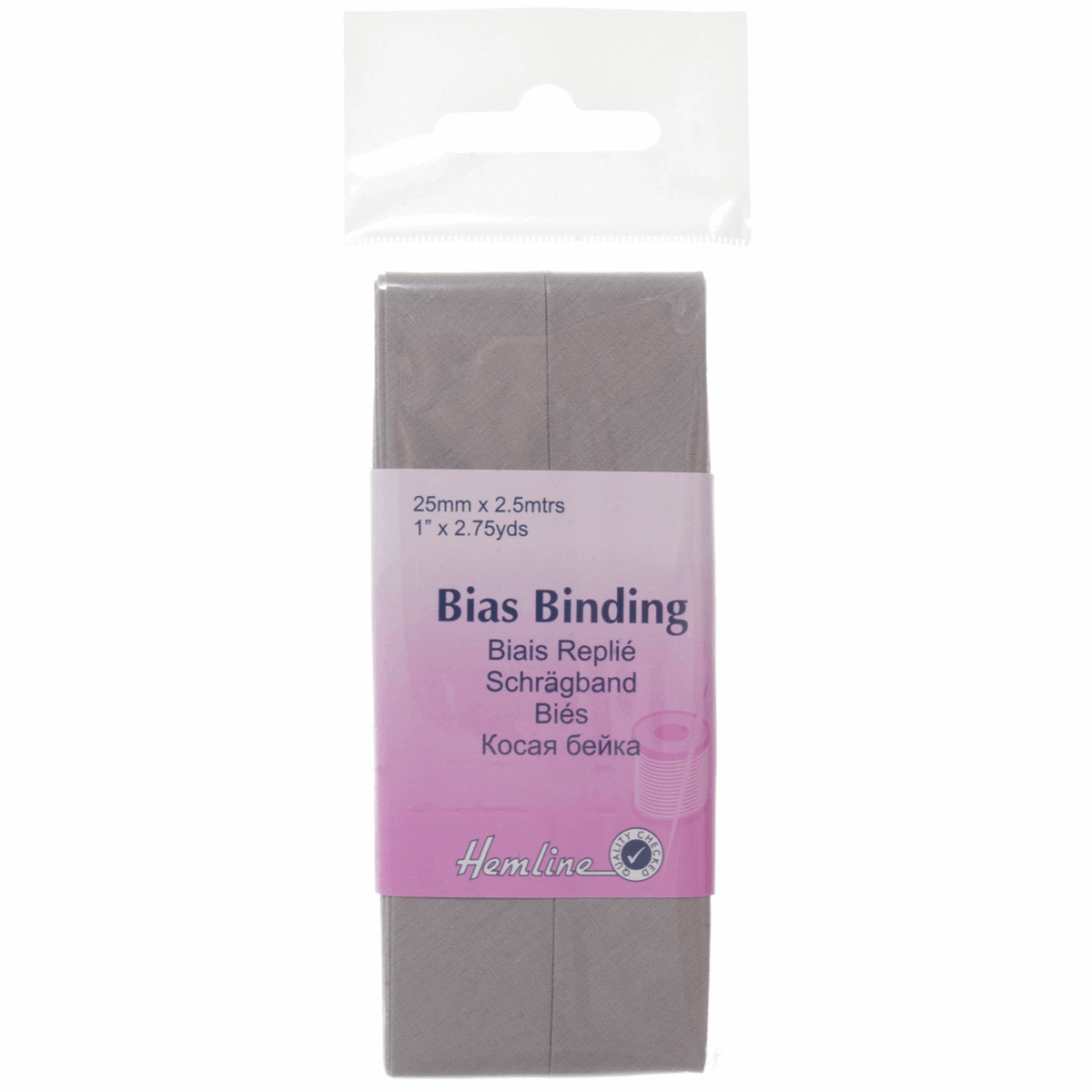 Bias Binding: Polycotton: 2.5m x 25mm: