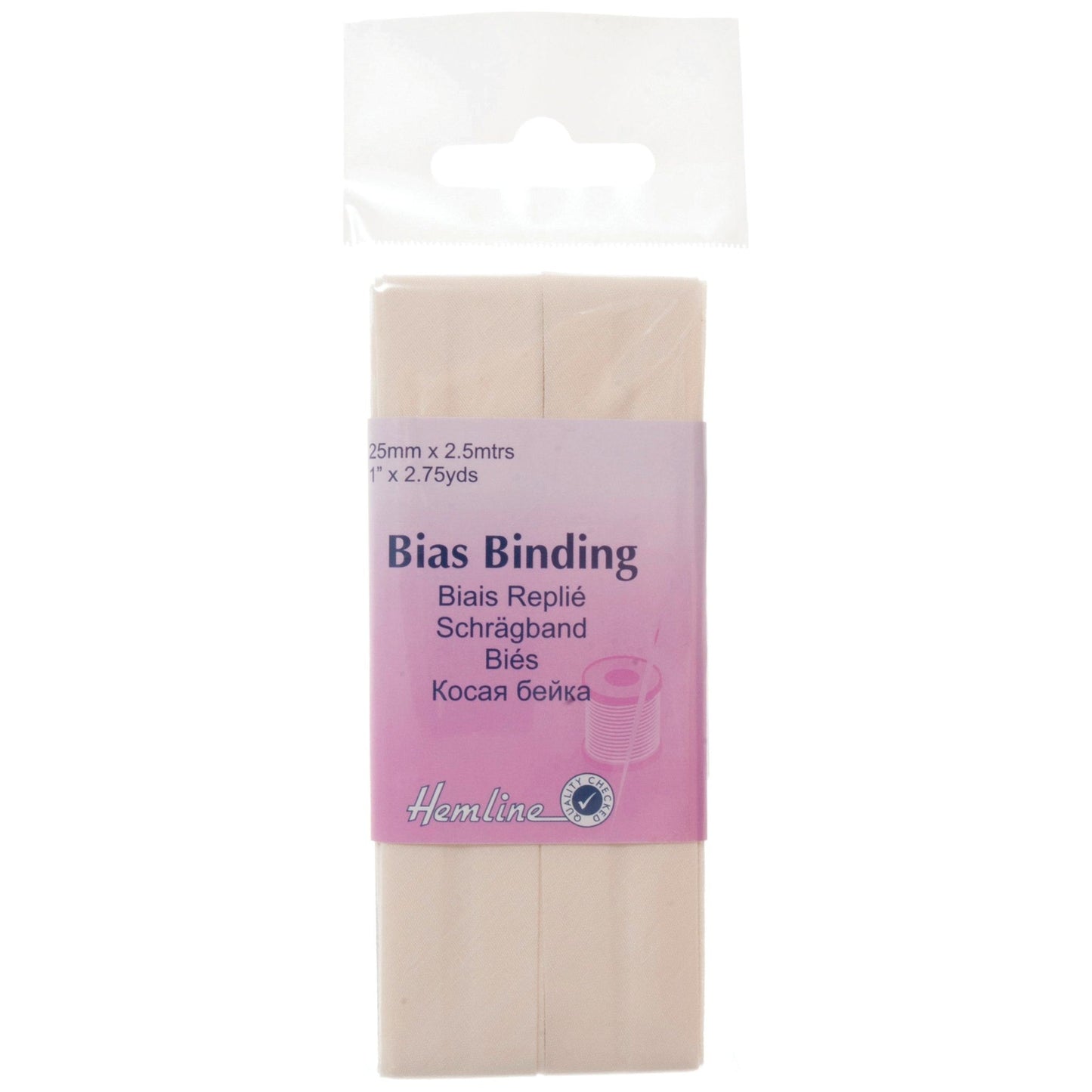 Bias Binding: Polycotton: 2.5m x 25mm:
