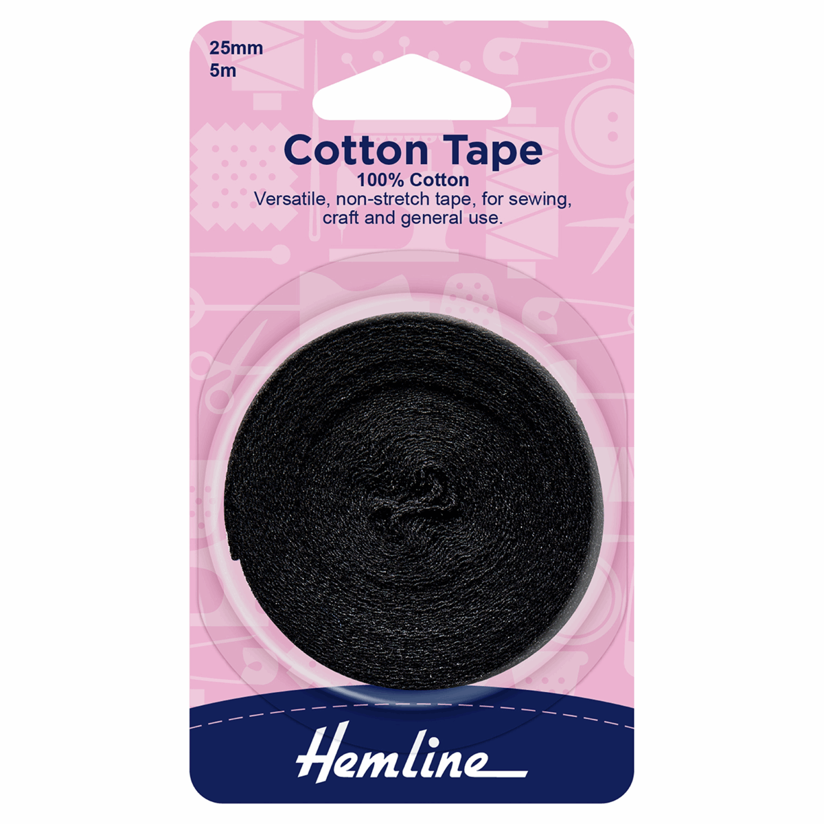 Cotton Tape Black