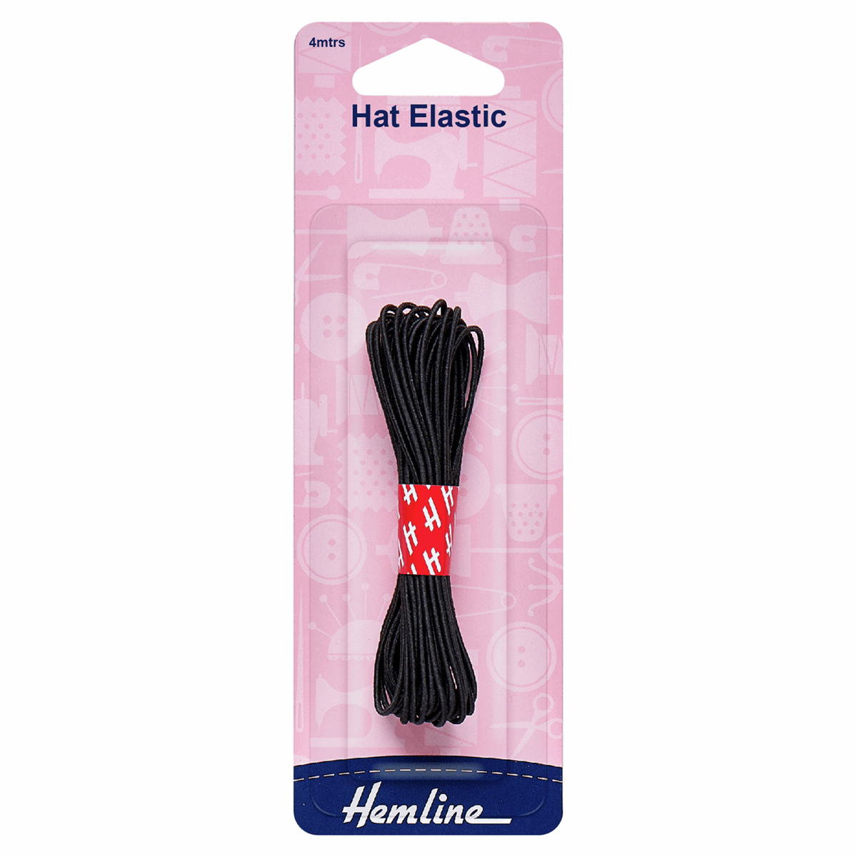 Hat Elastic 4m x 1.3mm Black