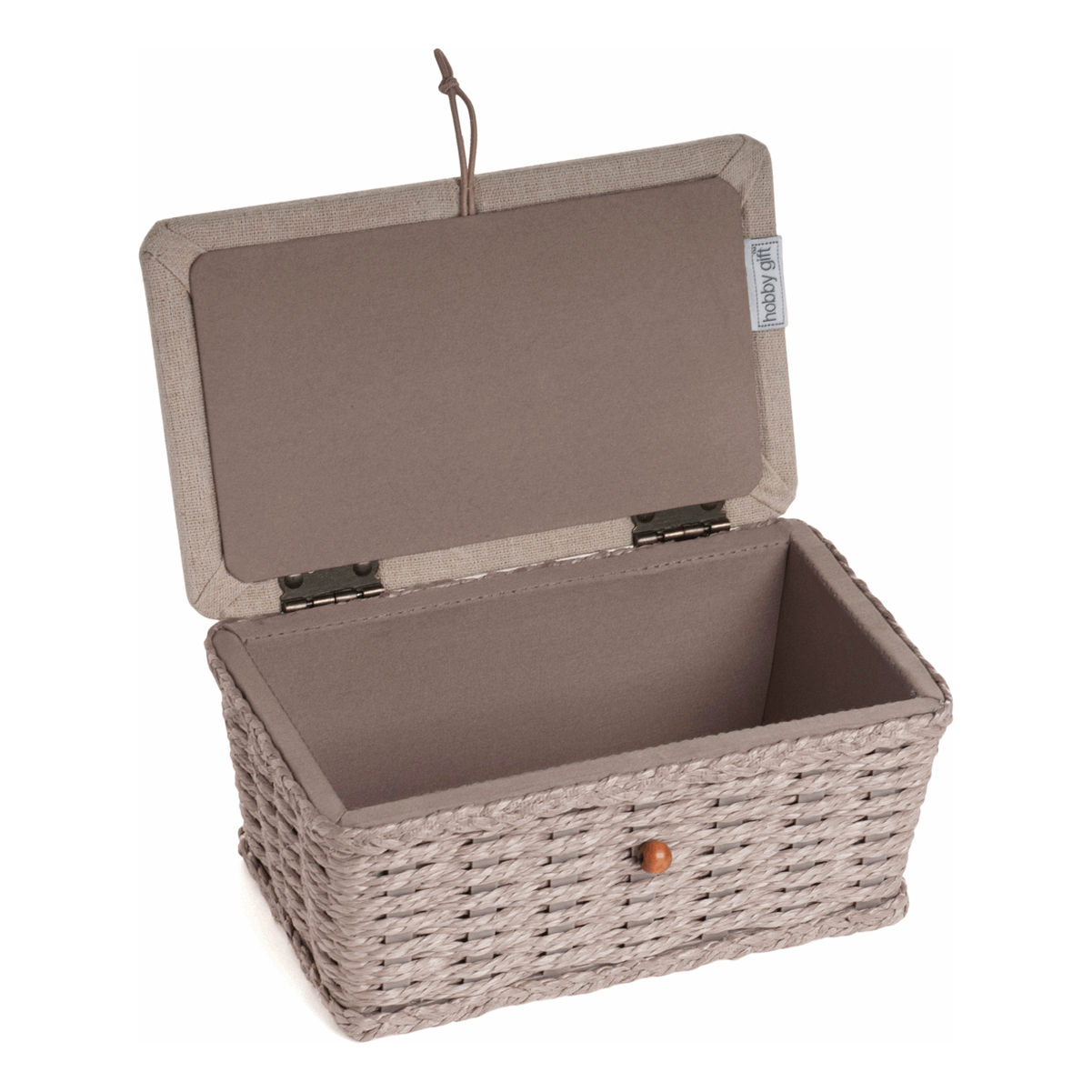 Sewing Box (S): Woven Basket: Linen Bee