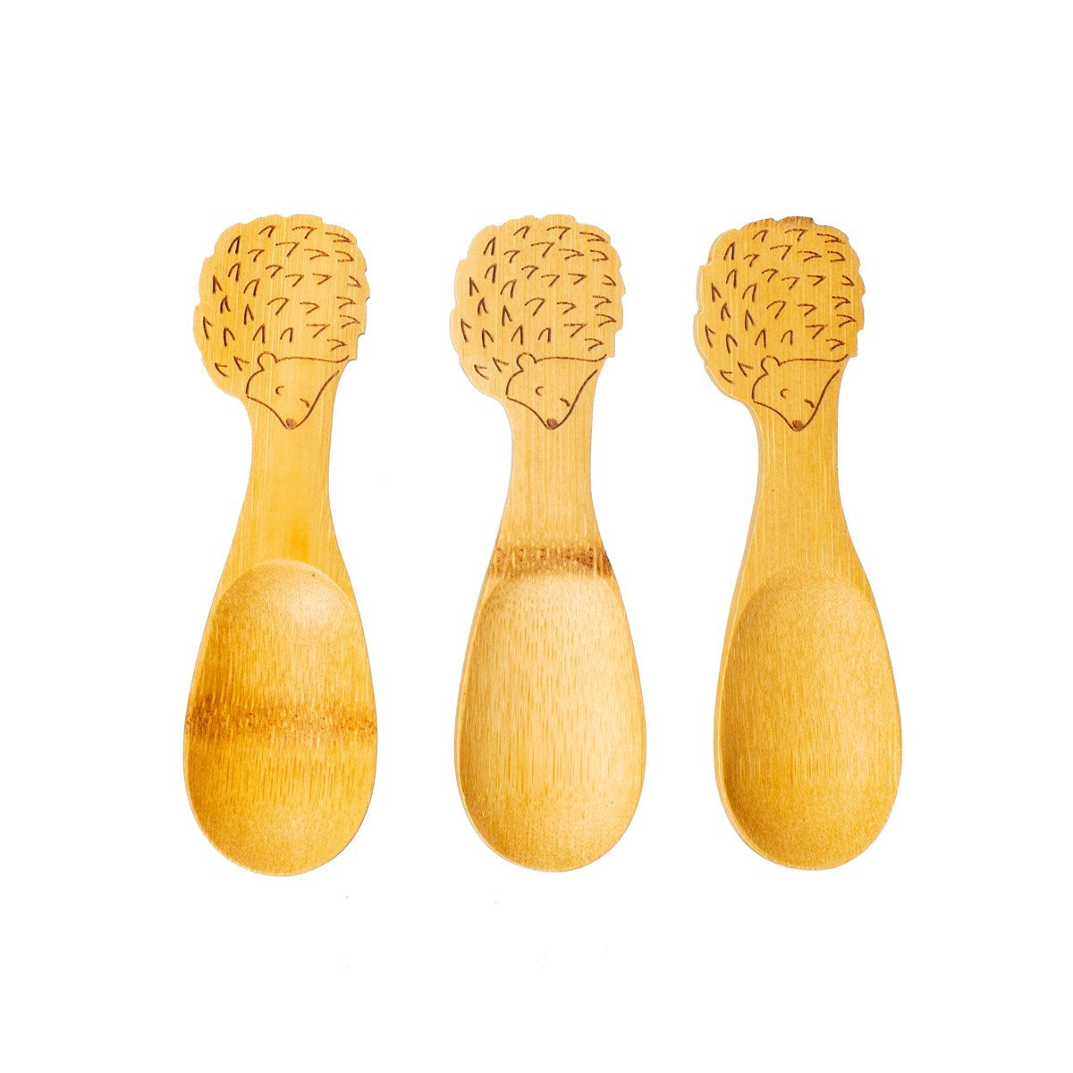 Bamboo Hedgehog Spoons - Set Of 3