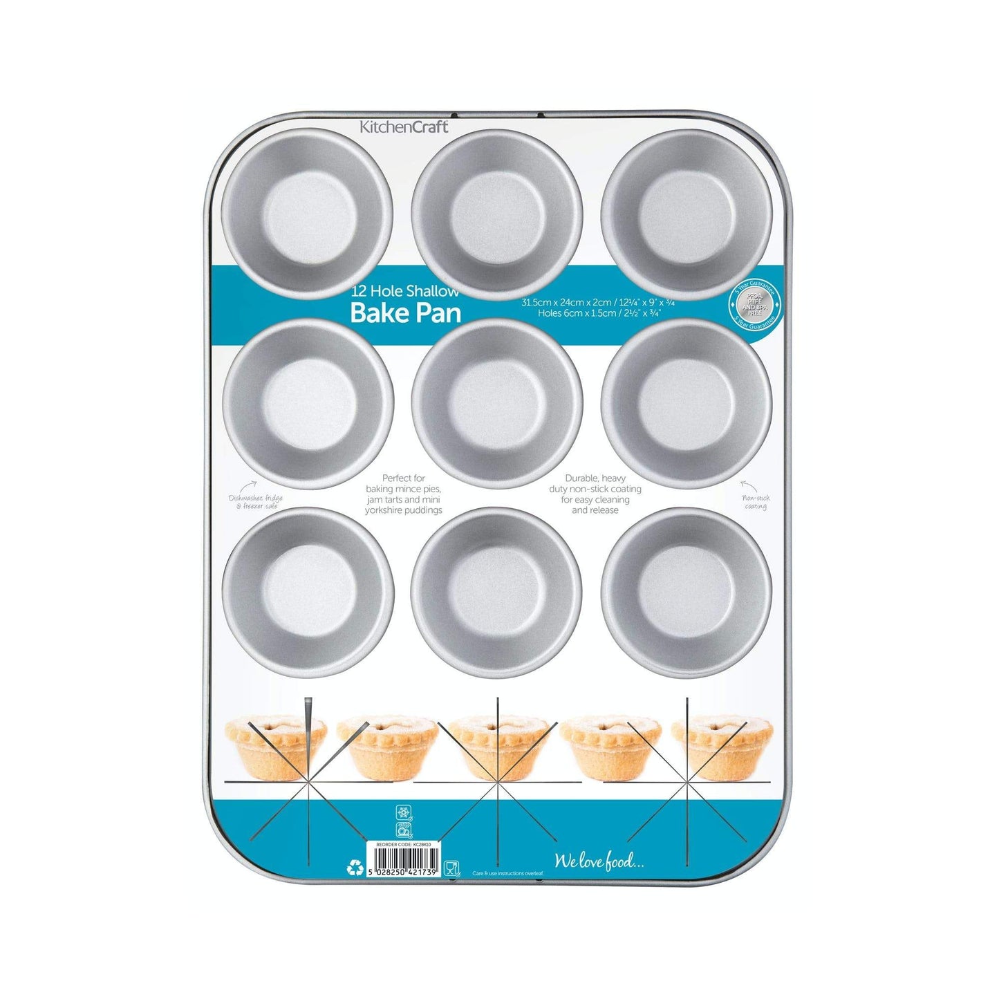 12 Hole Shallow Bake Pan