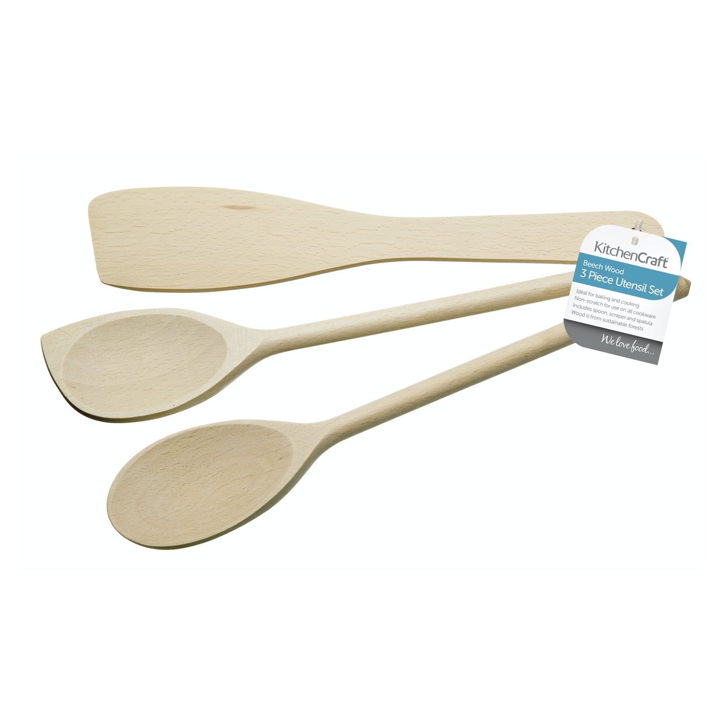 Set of 3 Wooden Utensils