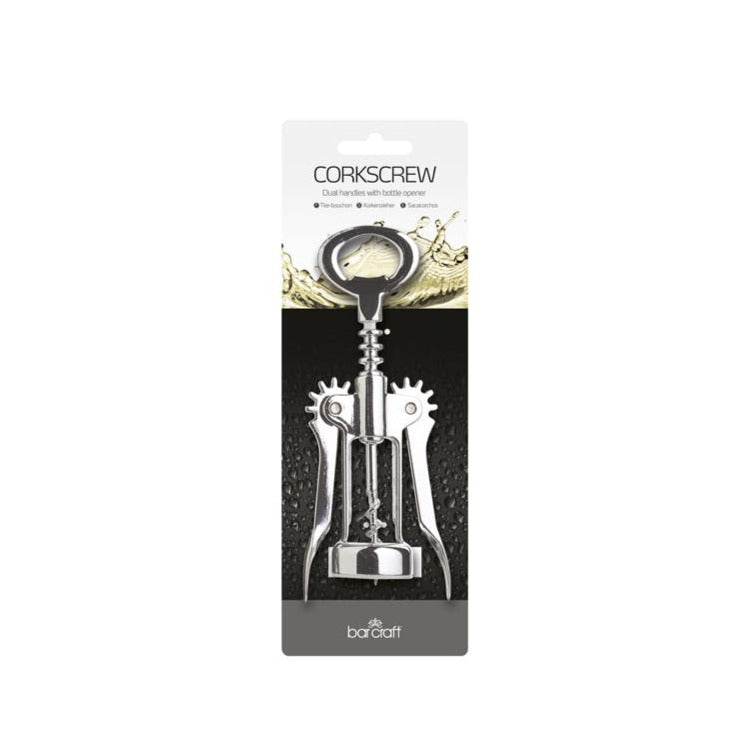Double Handled Chrome Wing Corkscrew