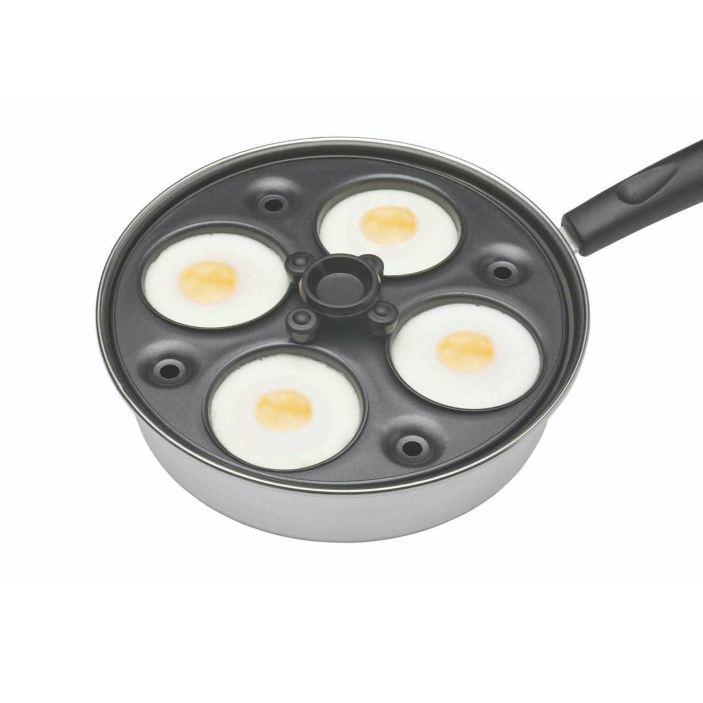 Aluminium Coated Carbon Steel Four Hole Egg Poacher