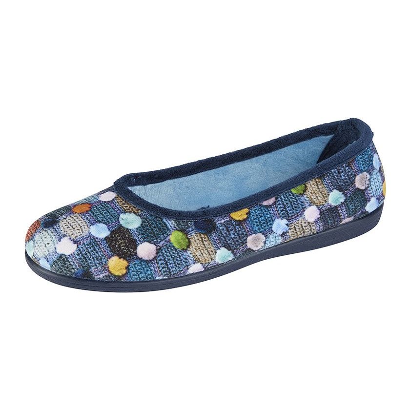 Samira Slippers Navy