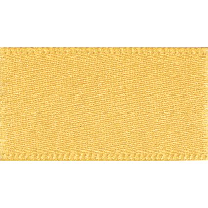 Ribbon: Double Faced Satin: 20m x 25mm: Gold