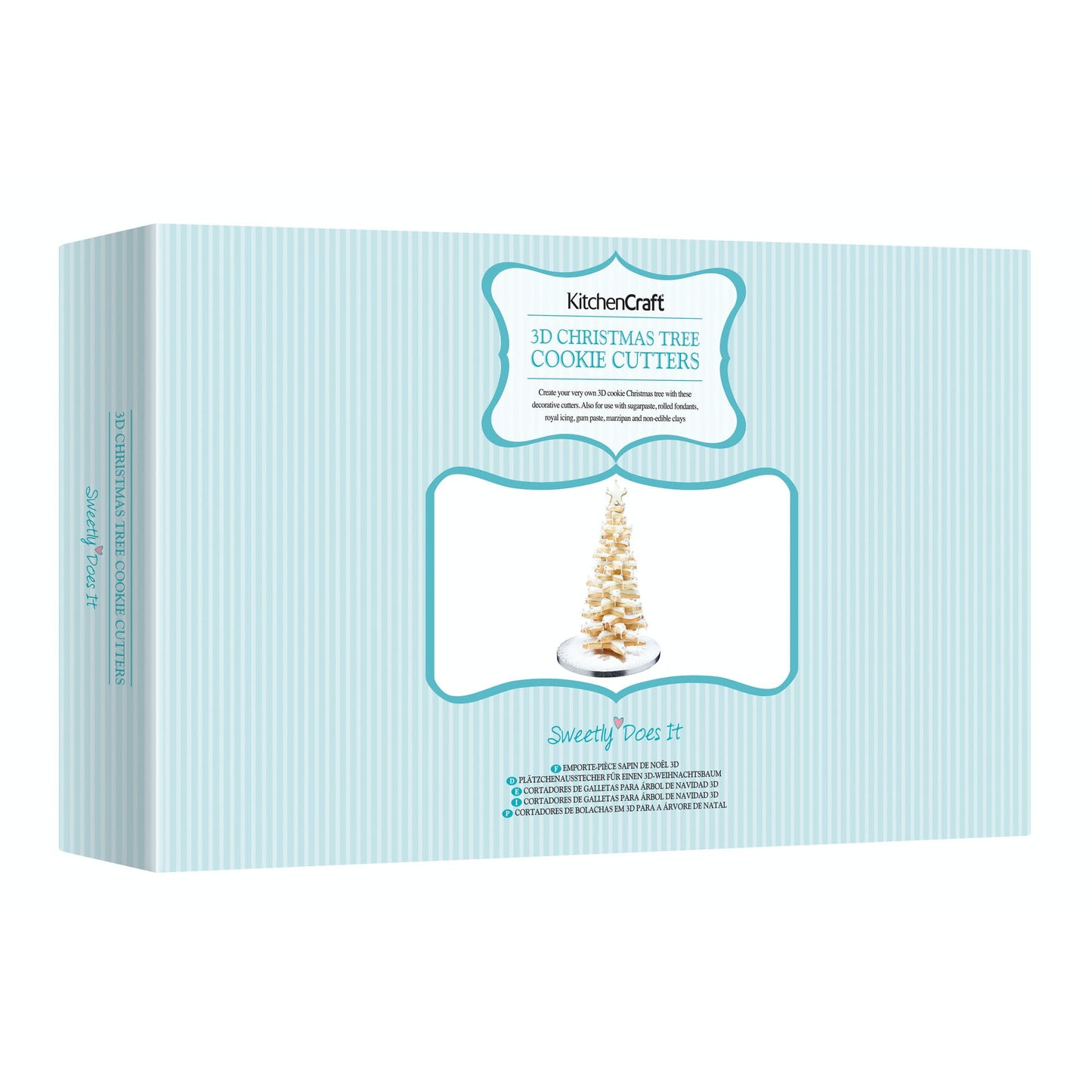 3D Tree Christmas Cookie Cutter Set