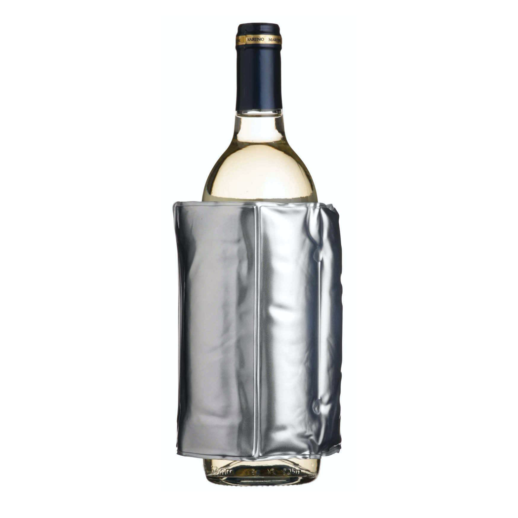 Wrap Around Silver Wine Cooler