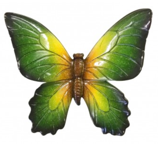 Wall Mounted Butterfly Large Green