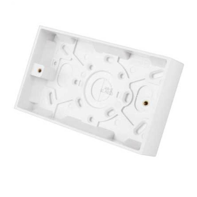2 Gang Surface Pattress 25mm Deep (B19P)