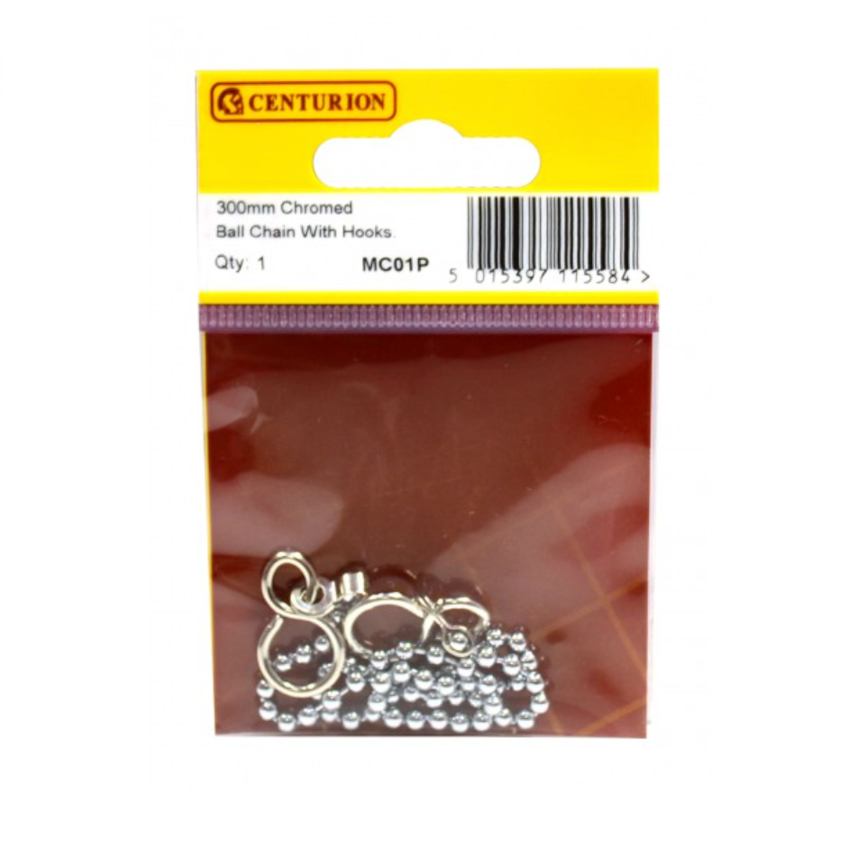 12” No 6 Sink/Basin Ball Chain with Hooks