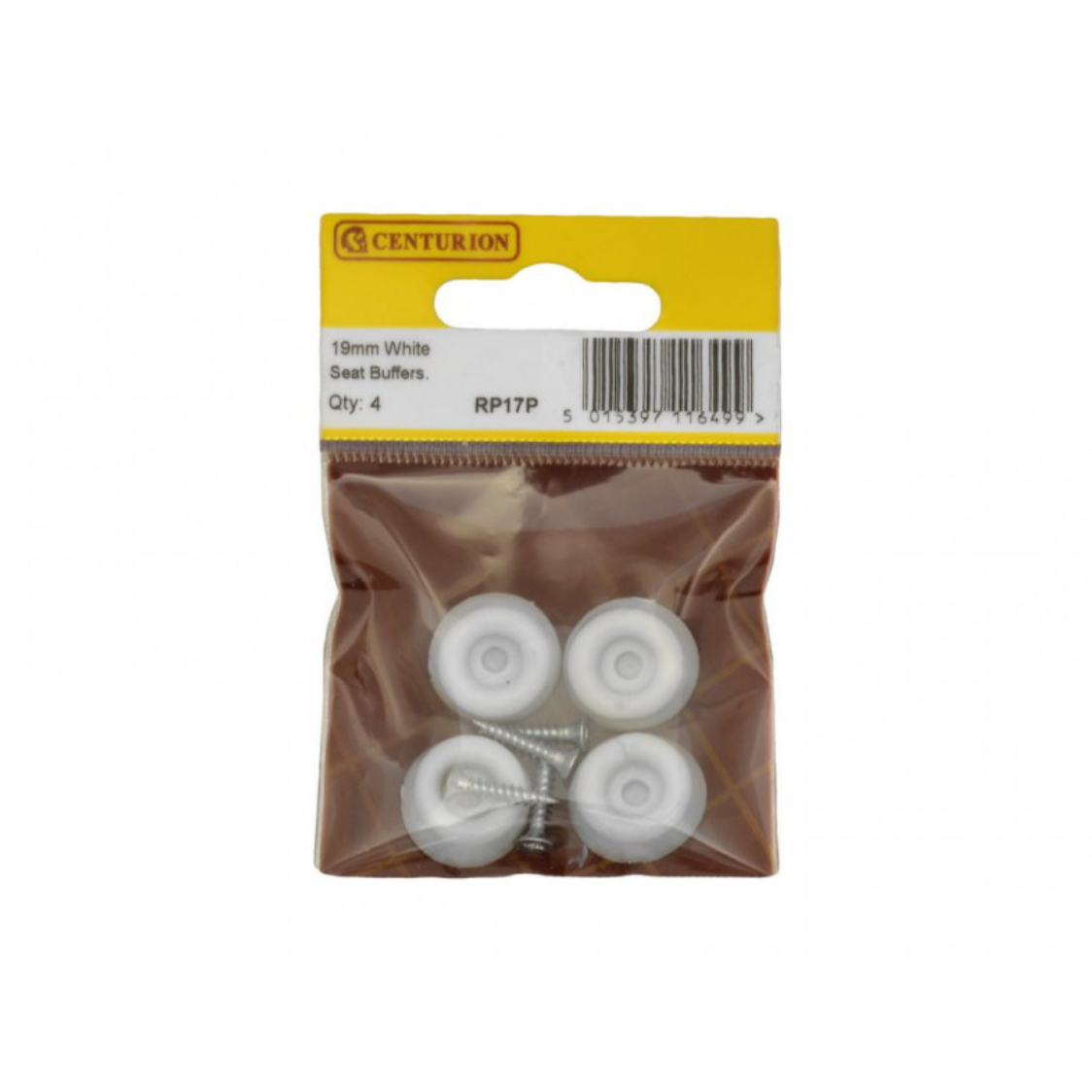 19mm White Seat Buffers