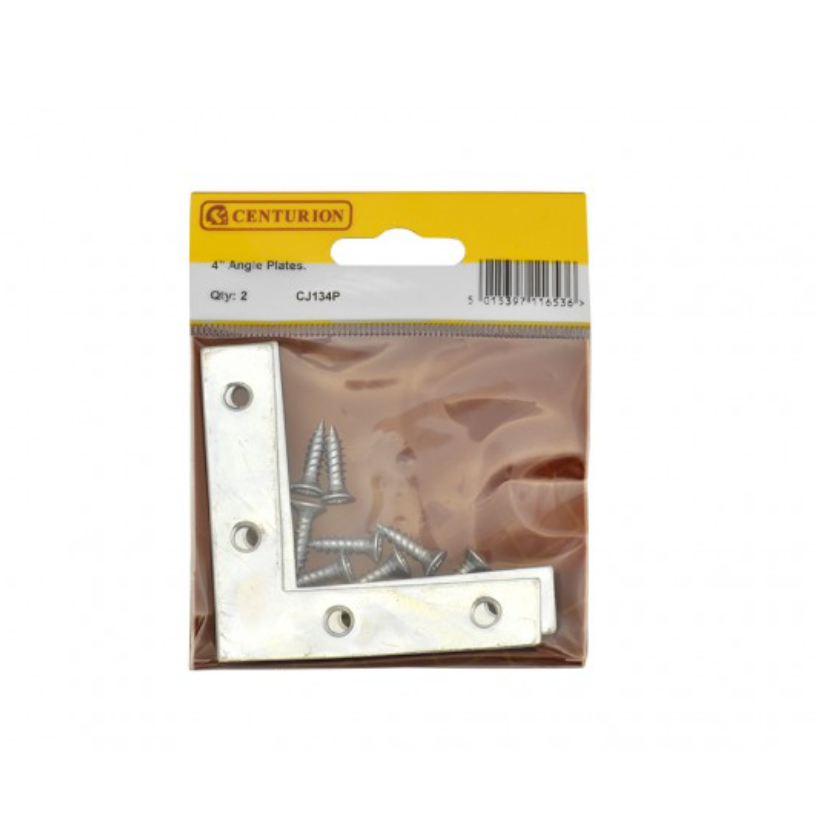 Angle Plate 100mm ZP (pk2)