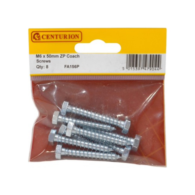 Coach Screws M6 x 50mm