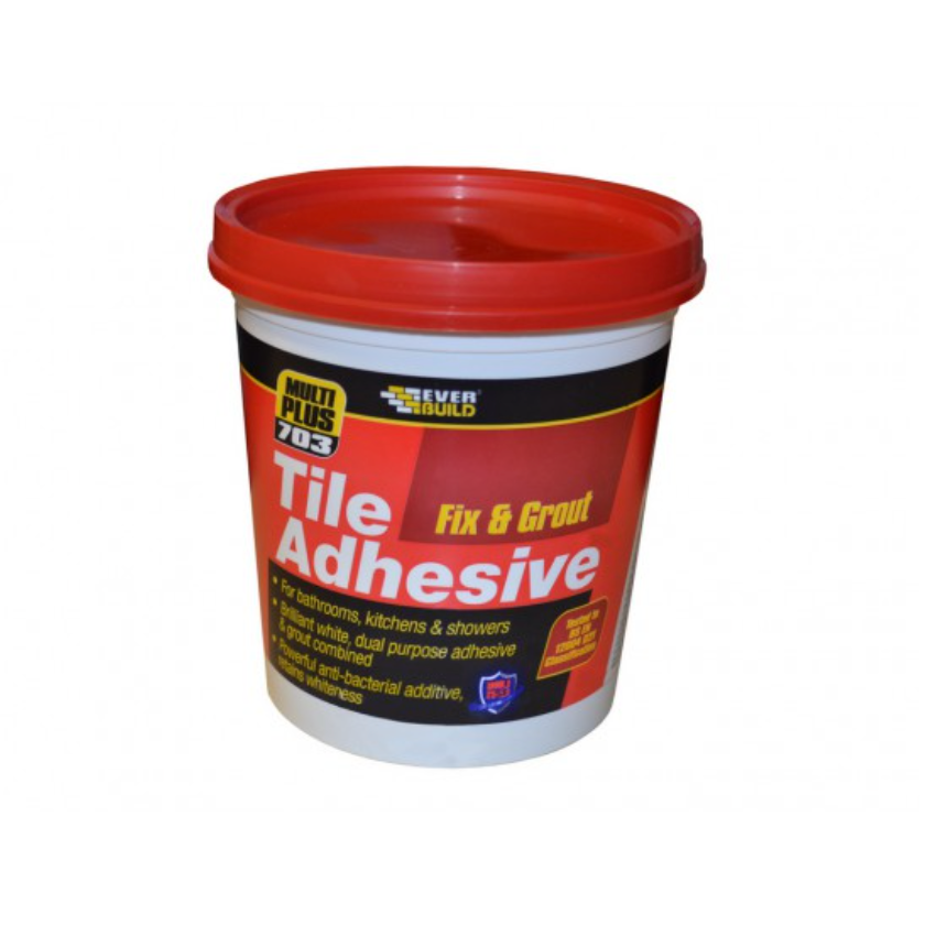 EverBuild 1.5kg 703 Fix & Grout Tile Adhesive