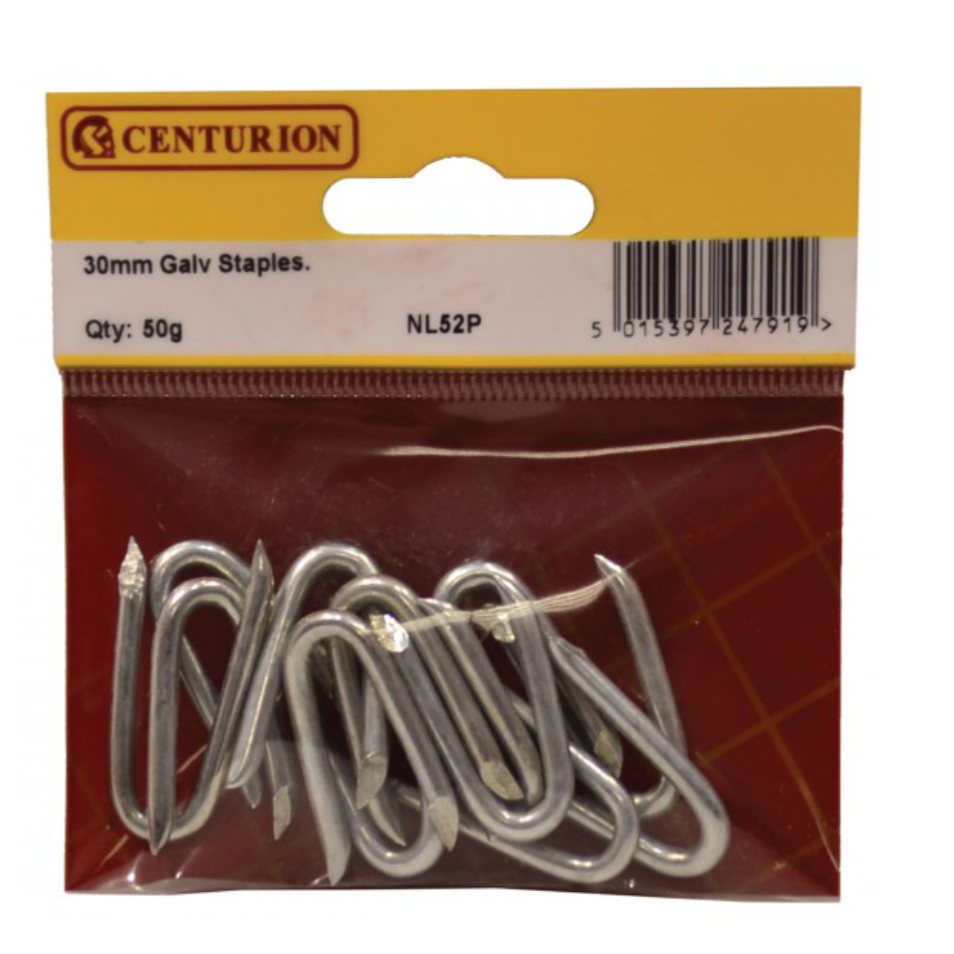 Galv Staples 30mm