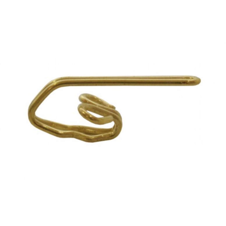 Heavy Duty Electro Brassed Curtain Hooks Pk20