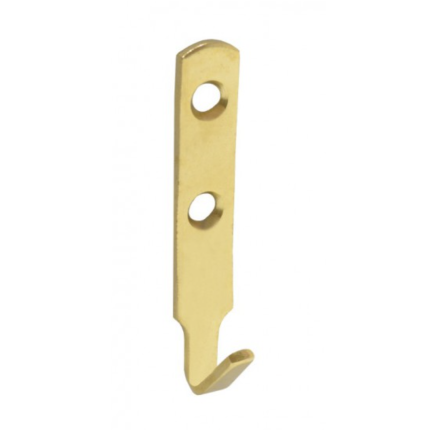J Hooks Polished Brass Pk2