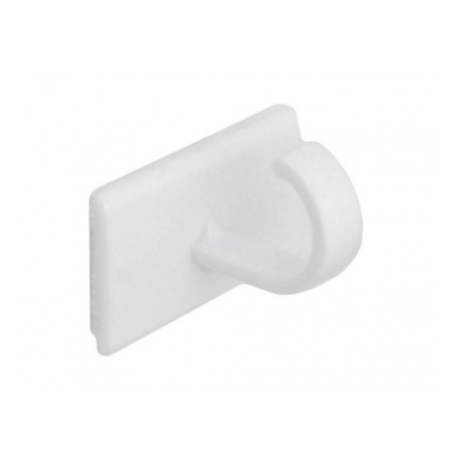 Plastic Self Adhesive Hook 30mmx20mm Pk6