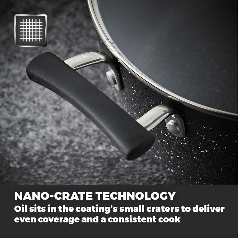 Precision 24cm Non-Stick Stock Pot Black