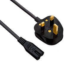 Mains Lead Figure 8 Black 1.5m