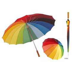 Drizzles Golf Umbrella - Rainbow