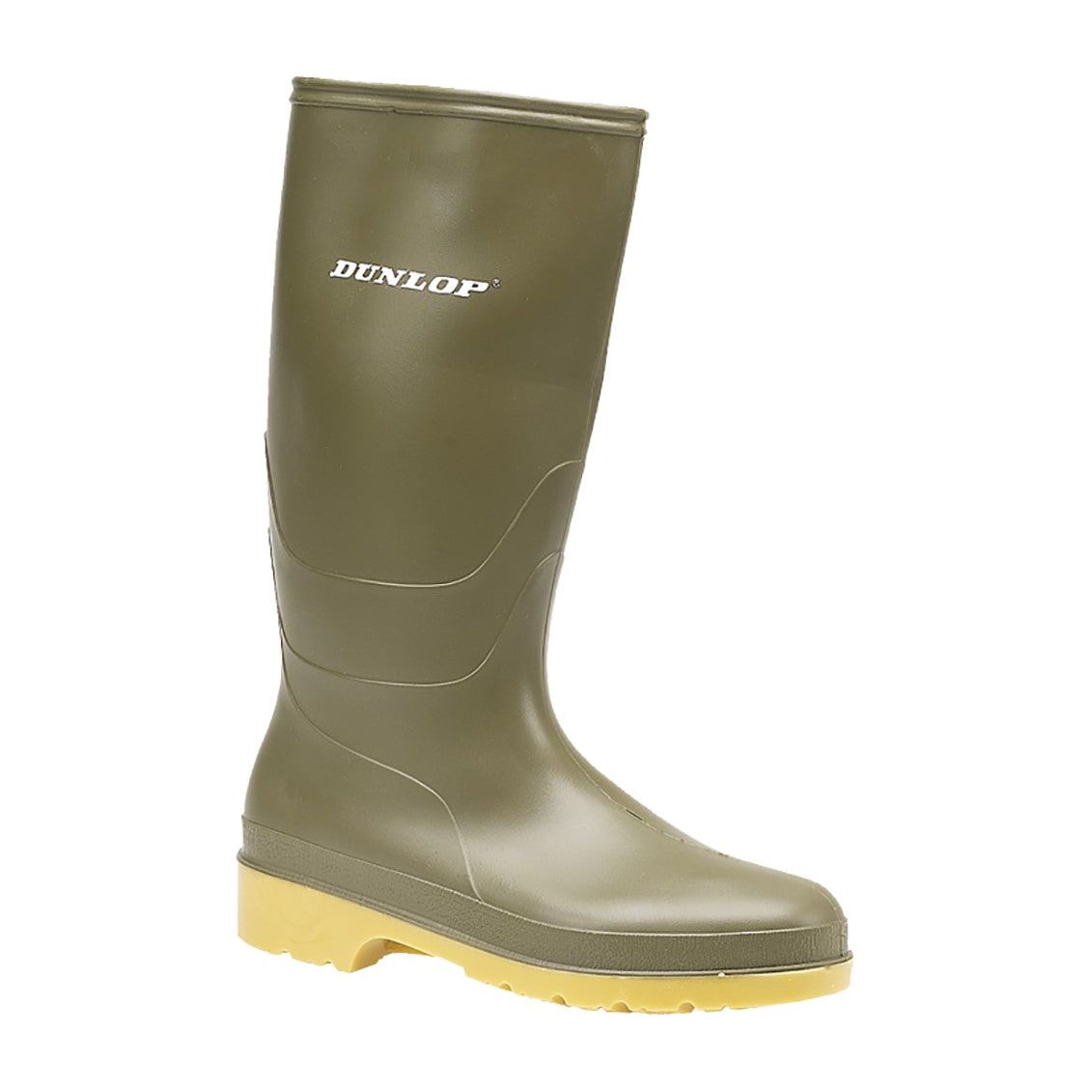 Dunlop Green Kids Wellington Boots