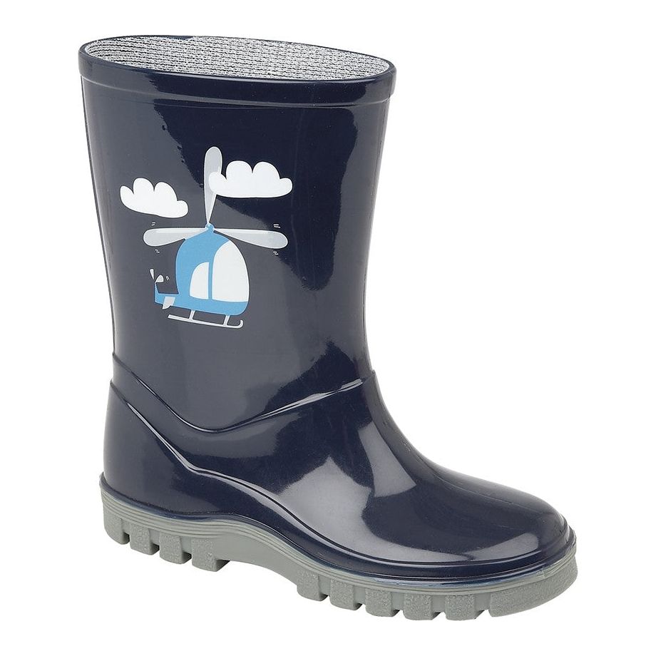 Helicopter Kids Wellington Boots