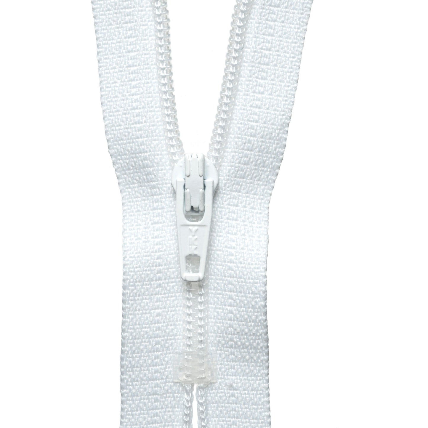 Nylon Dress and Skirt Zip: 15cm White