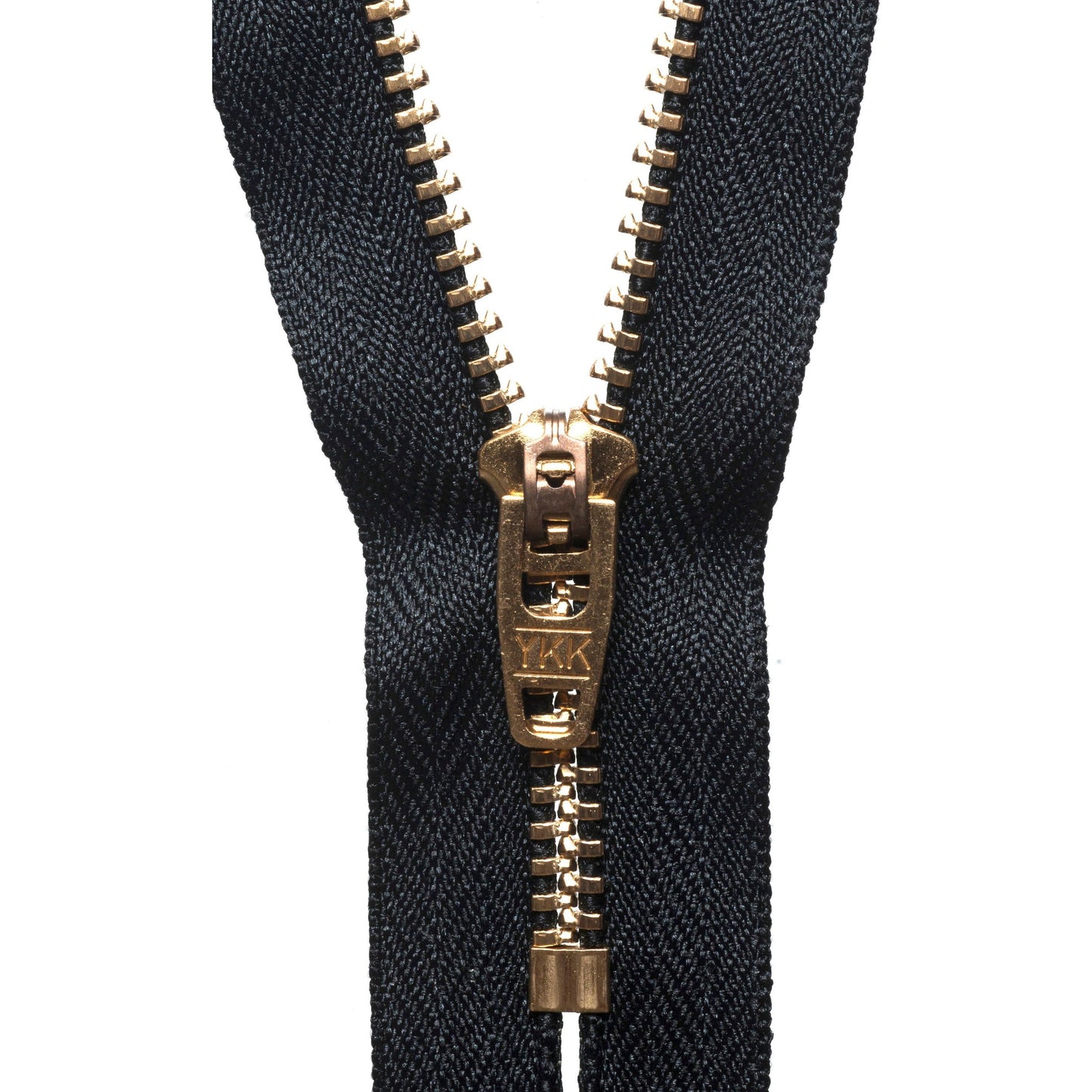 Brass Jeans Zip: 13cm: Black