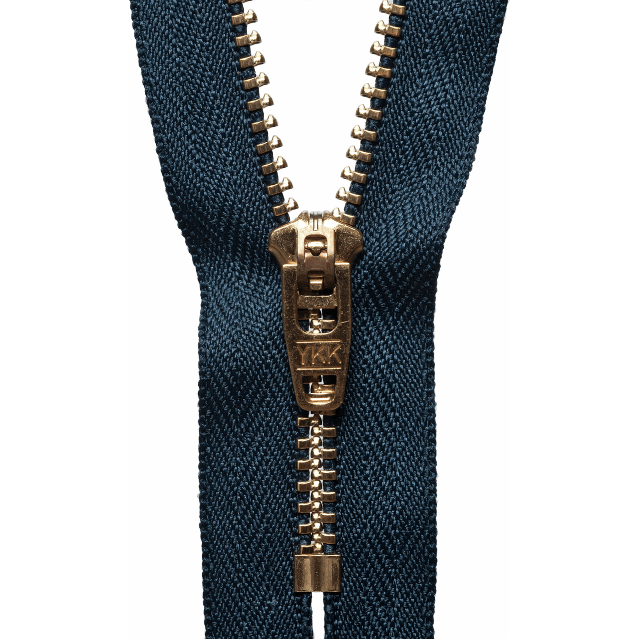 Brass Jeans Zip 18cm