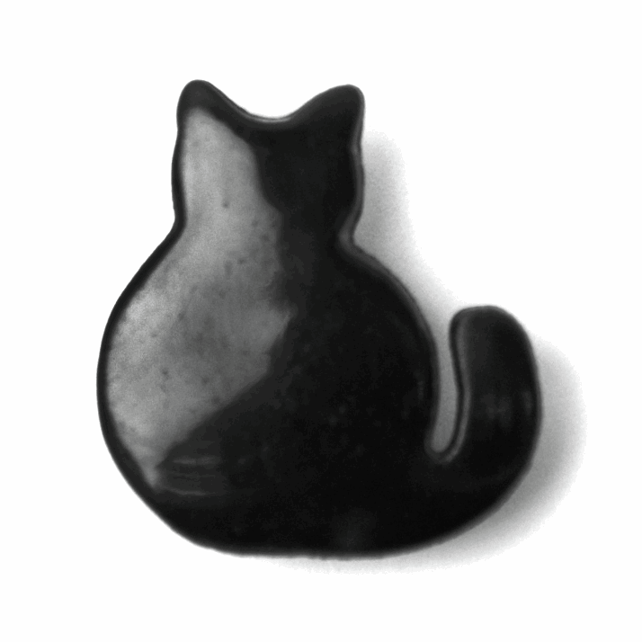 Black Cat 20mm Button