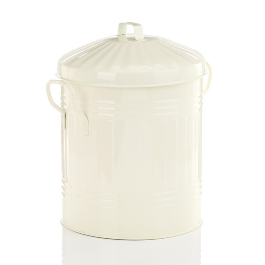 Coloured Metal Mini Bin Cream