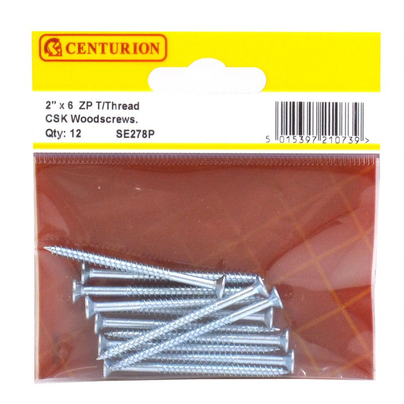 Woodscrews 2” x 6 ZP