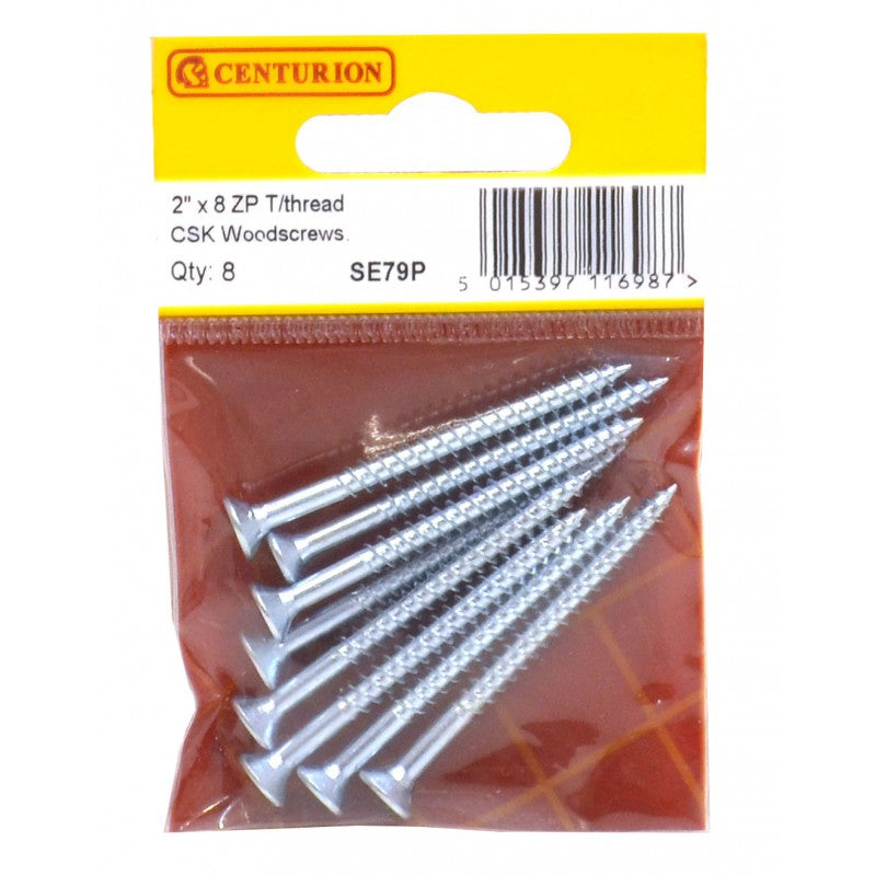 Woodscrews 2” x 8