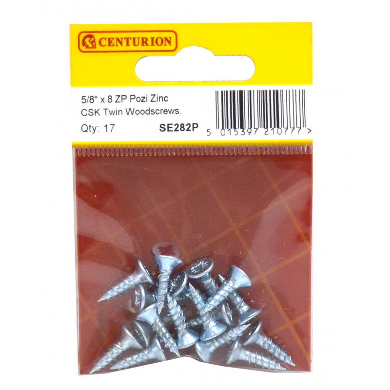 Woodscrews 5/8” x 8