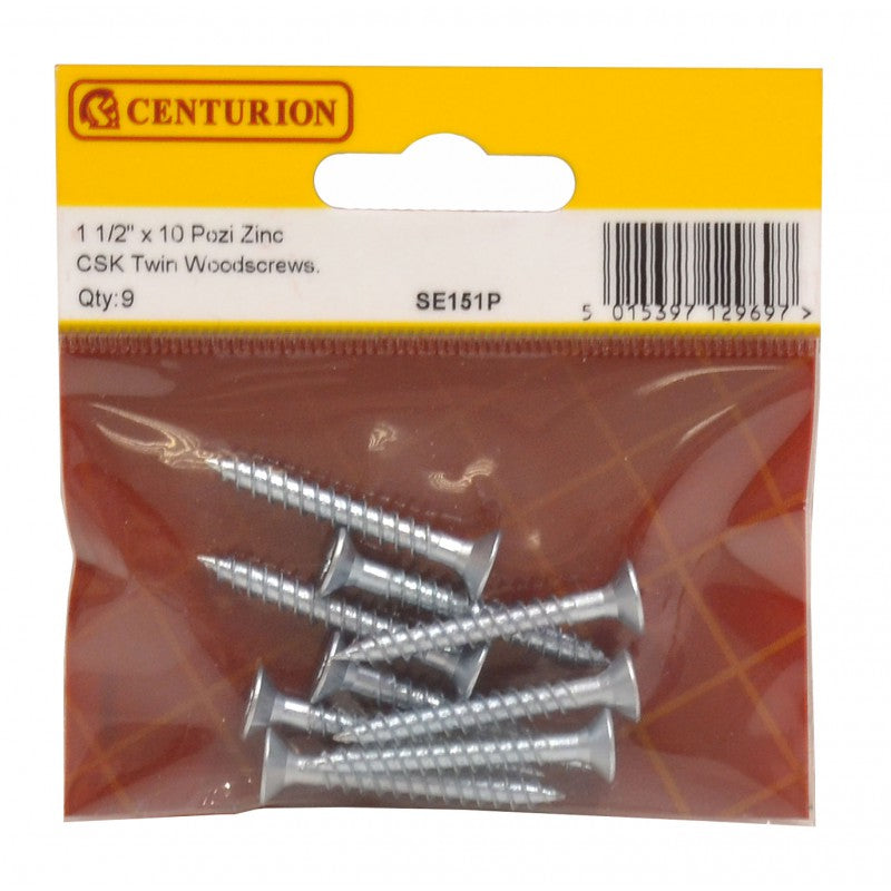 Woodscrews 1 1/2” x 10