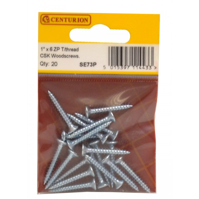 Woodscrews 1” x 6