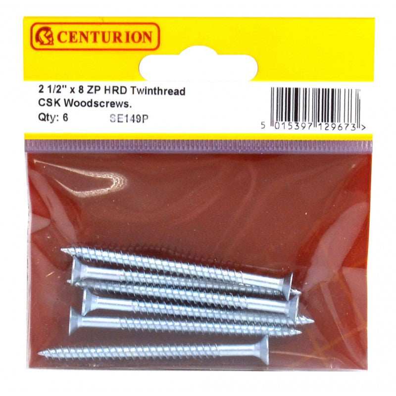Woodscrews 2 1/2” x 8 Pozi