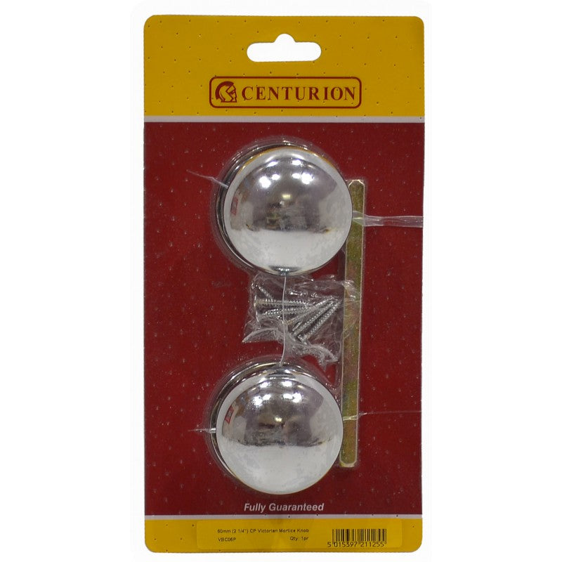 Victorian Chromed Mortice Knob 2 1/4