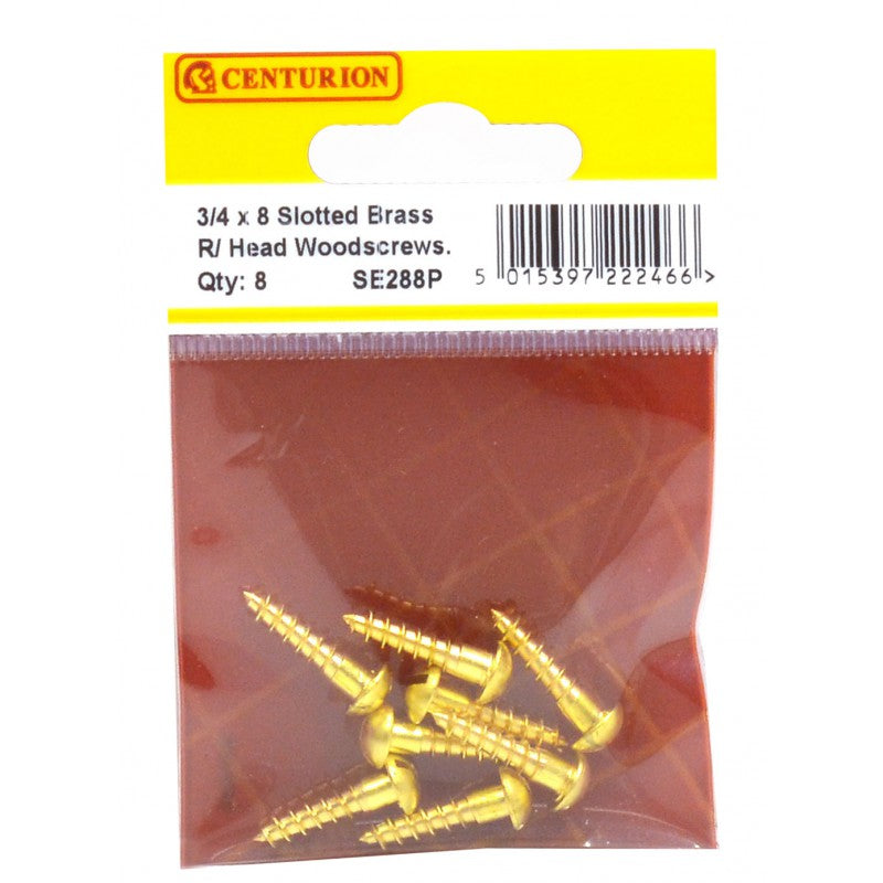 Woodscrews 3/4” x 8