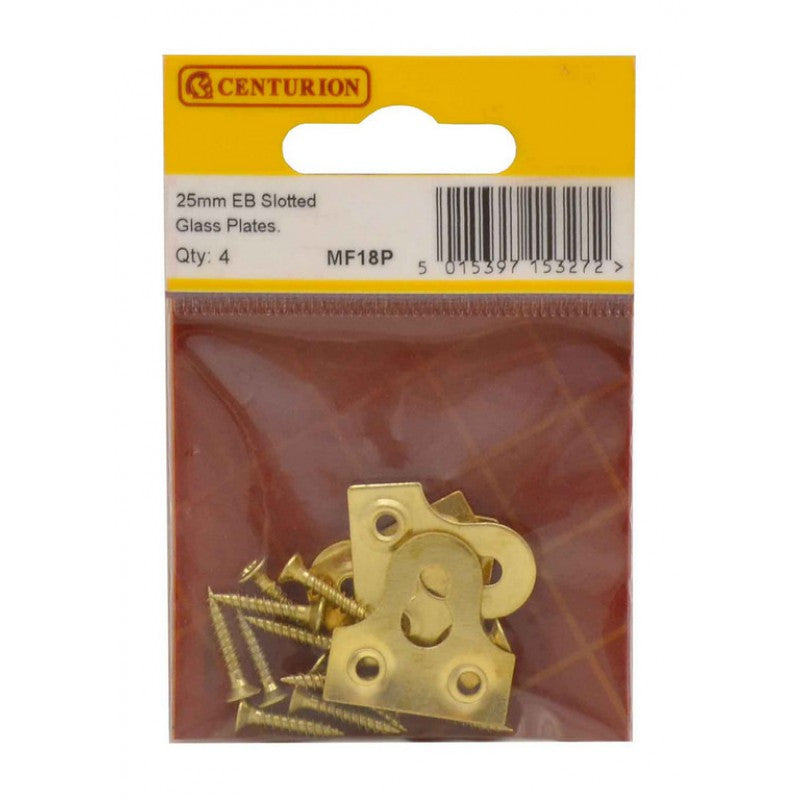 Slotted Glass Plate 25mm EB