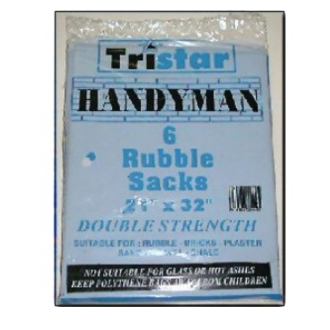 Rubble Sacks Blue Pk6