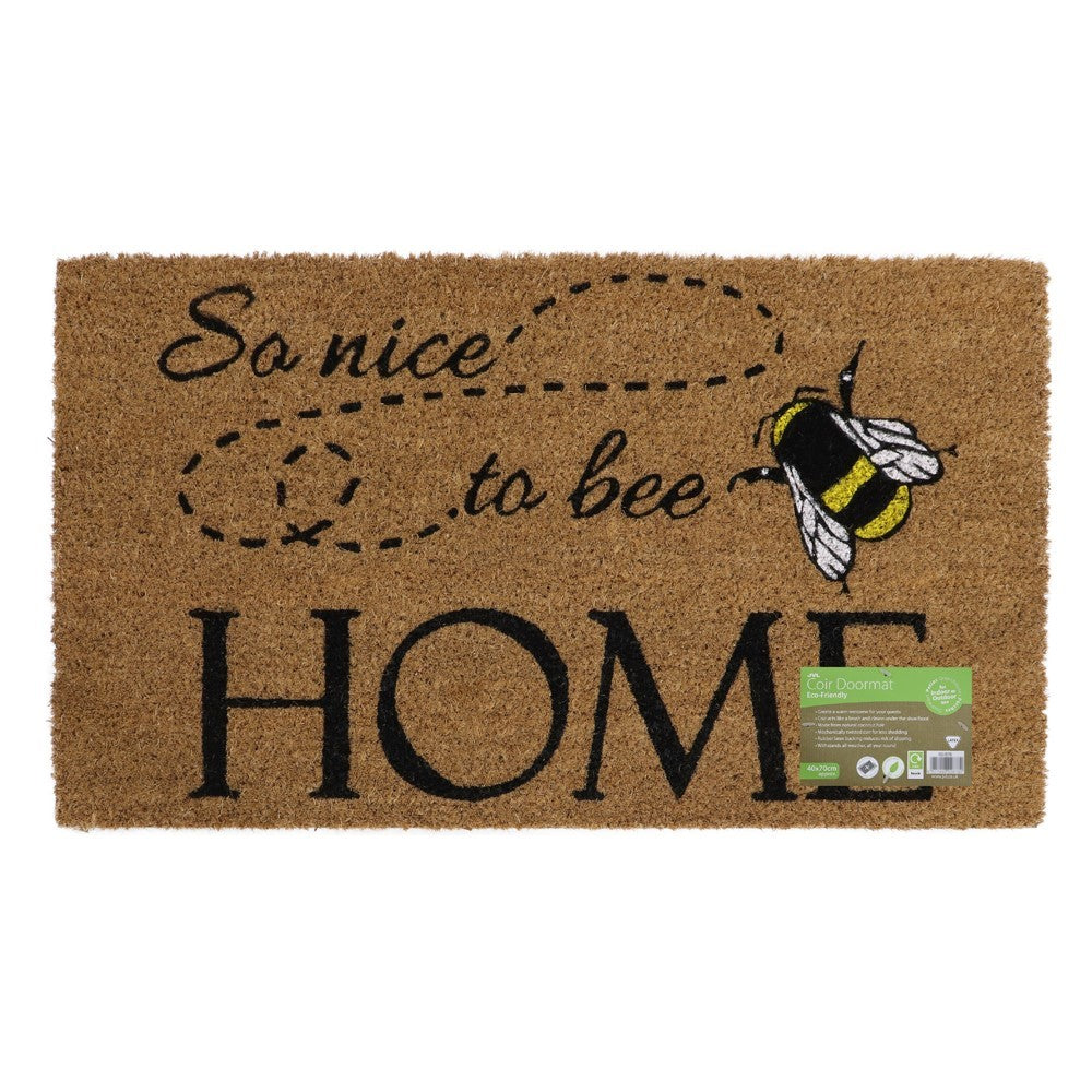 Nice to Bee Home Latex Coir Doormat 40x70cm