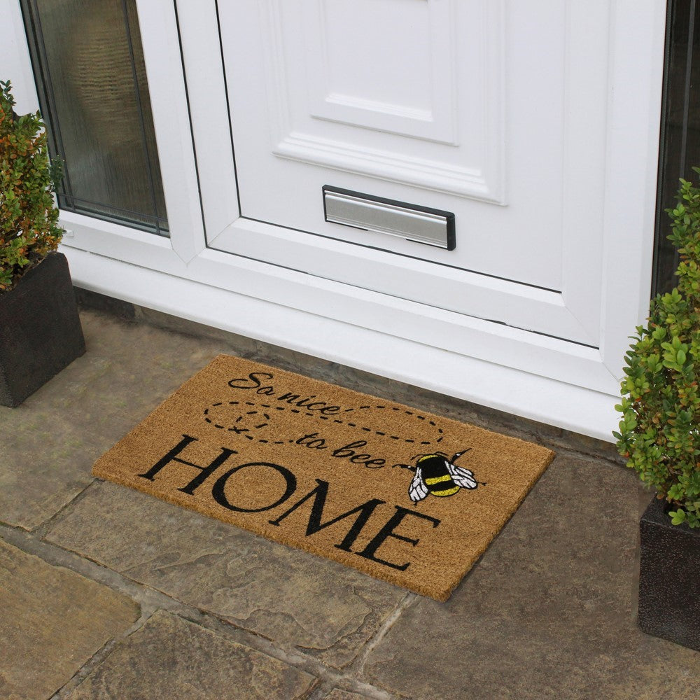 Nice to Bee Home Latex Coir Doormat 40x70cm