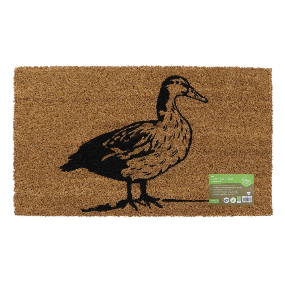Quackers Duck Latex Coir Doormat 40x70cm