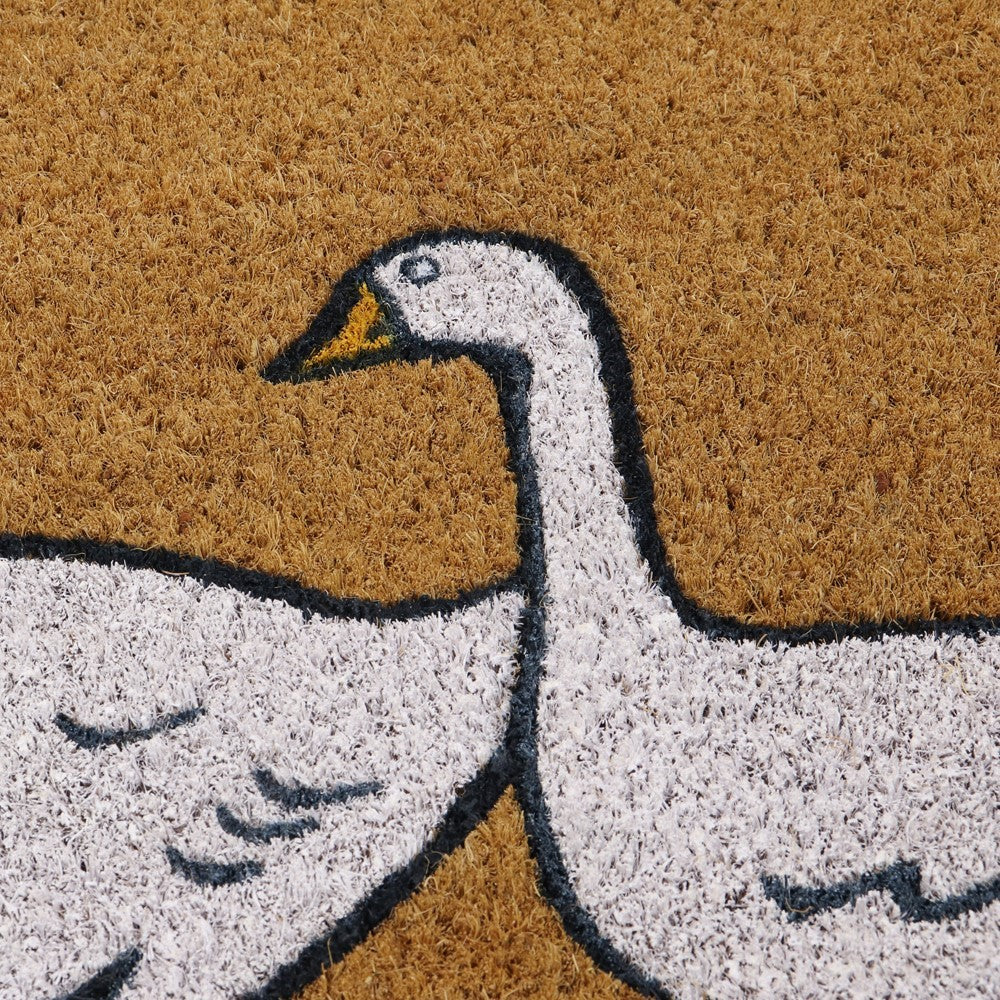 Geese Latex Coir Doormat 45x75cm