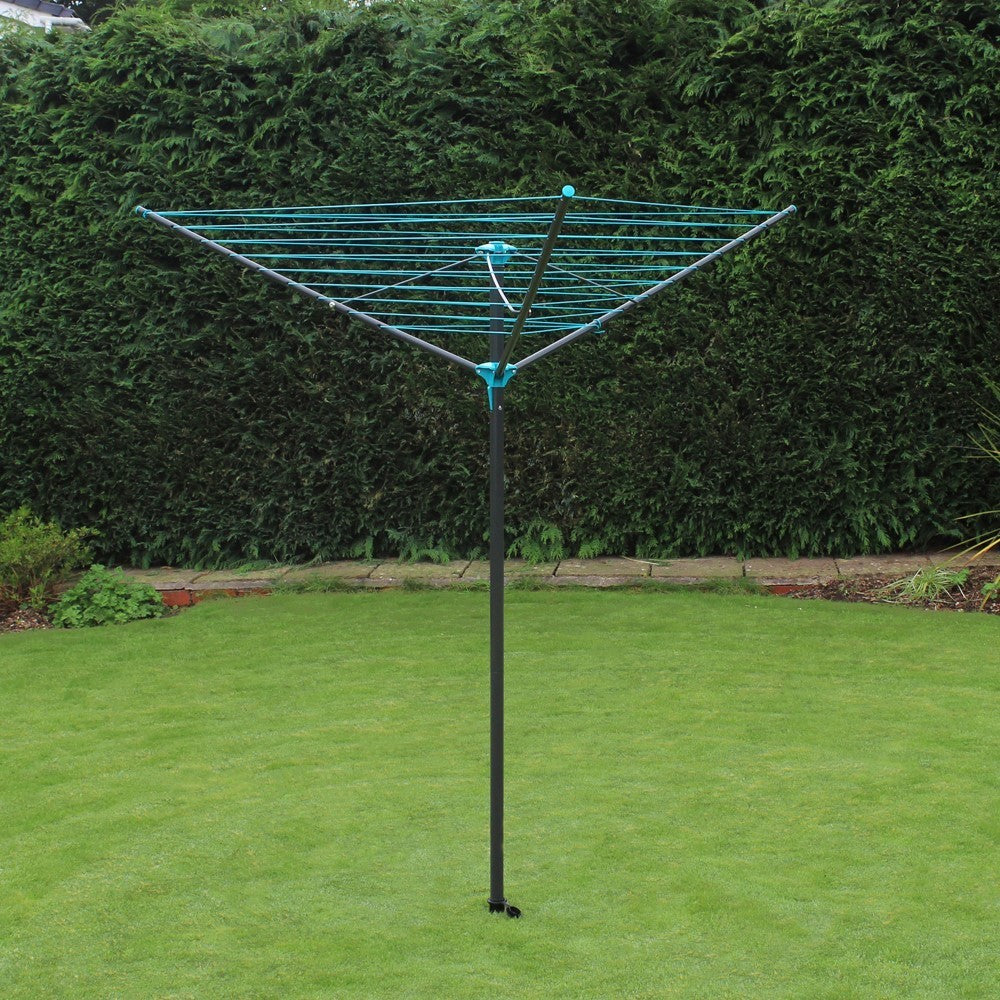 45M 3 Arm Rotary Airer – Slate Grey